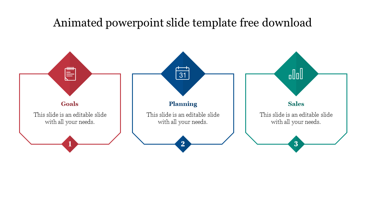  Creative animated PowerPoint slide template free download